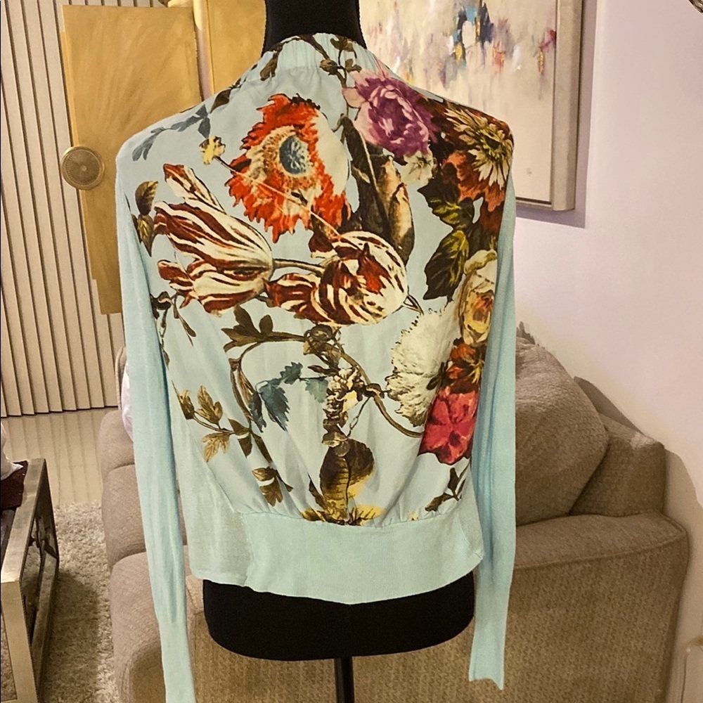 Ted Baker Multicolor Floral Cardigan size 0